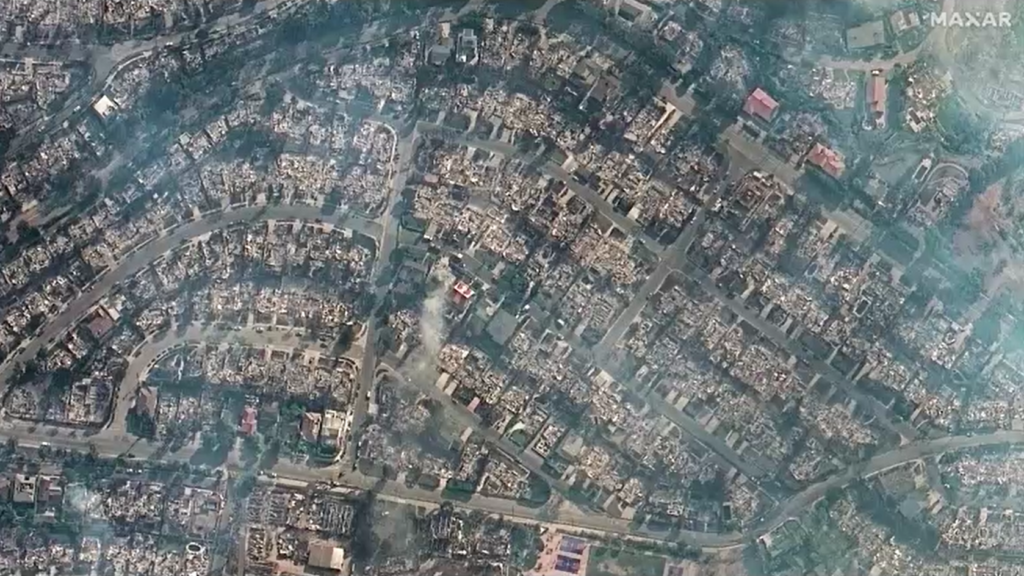 Veja imagens de antes e posteriormente dos incêndios em Los Angeles